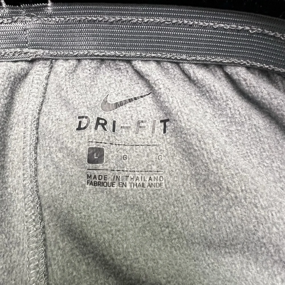 Nike Men's Jogger Large‎ Dri Fit Gym Ankle Zip Holographic Swoosh Zip Padding